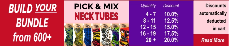 Build Your Own Bundle with ANY MIX of Microfiber Neck Tube Bandanas - discounts up to 20%