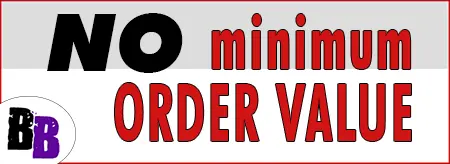 NO Minimum Order Value