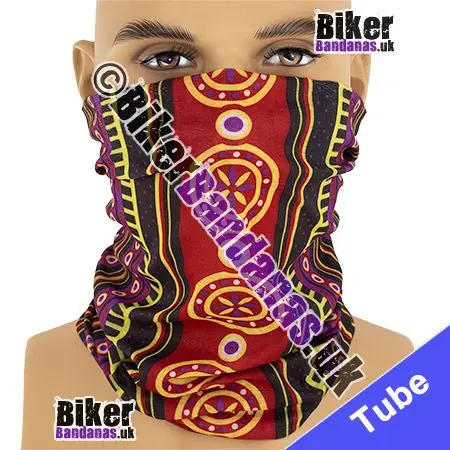 BUDGET Geometric Stripes Neck Tube Bandana / Multifunctional Headwear / Neck Warmer