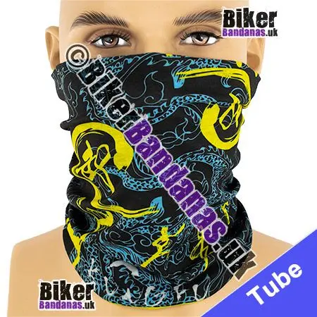 BUDGET Kung Fu Dragon Neck Tube Bandana / Multifunctional Headwear / Neck Warmer