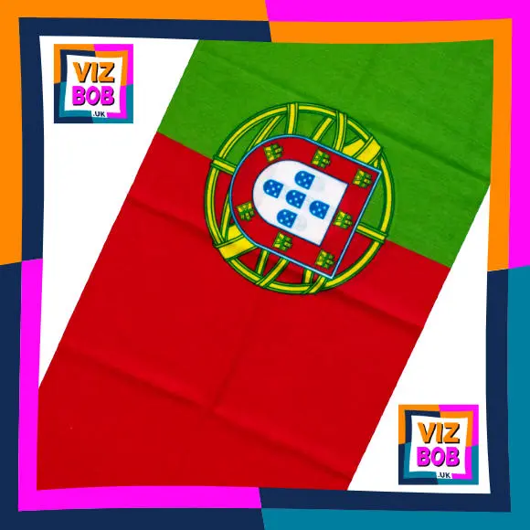 Fabric view of Flag of Portugal Neck Tube Neck Tube Bandana / Multifunctional Headwear / Neck Warmer