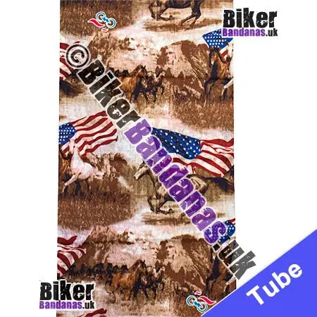 Fabric view of American Dream Neck Tube Bandana / Multifunctional Headwear / Neck Warmer