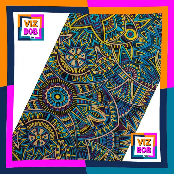 Fabric view of Architectural Mayhem Neck Tube Bandana / Multifunctional Headwear / Neck Warmer