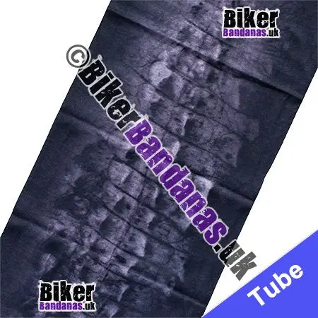 Fabric view of Purple Disjointed Spine Neck Tube Bandana / Multifunctional Headwear / Neck Warmer