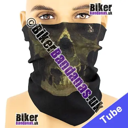 Sands of Time Skull Face Neck Tube Bandana / Multifunctional Headwear / Neck Warmer