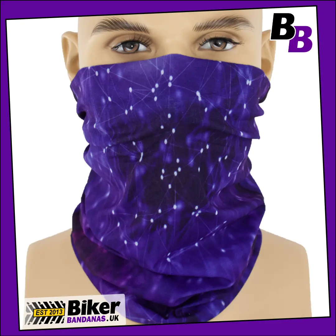 Constellation of Stars Neck Tube Bandana / Face Mask / Neck Gaiter