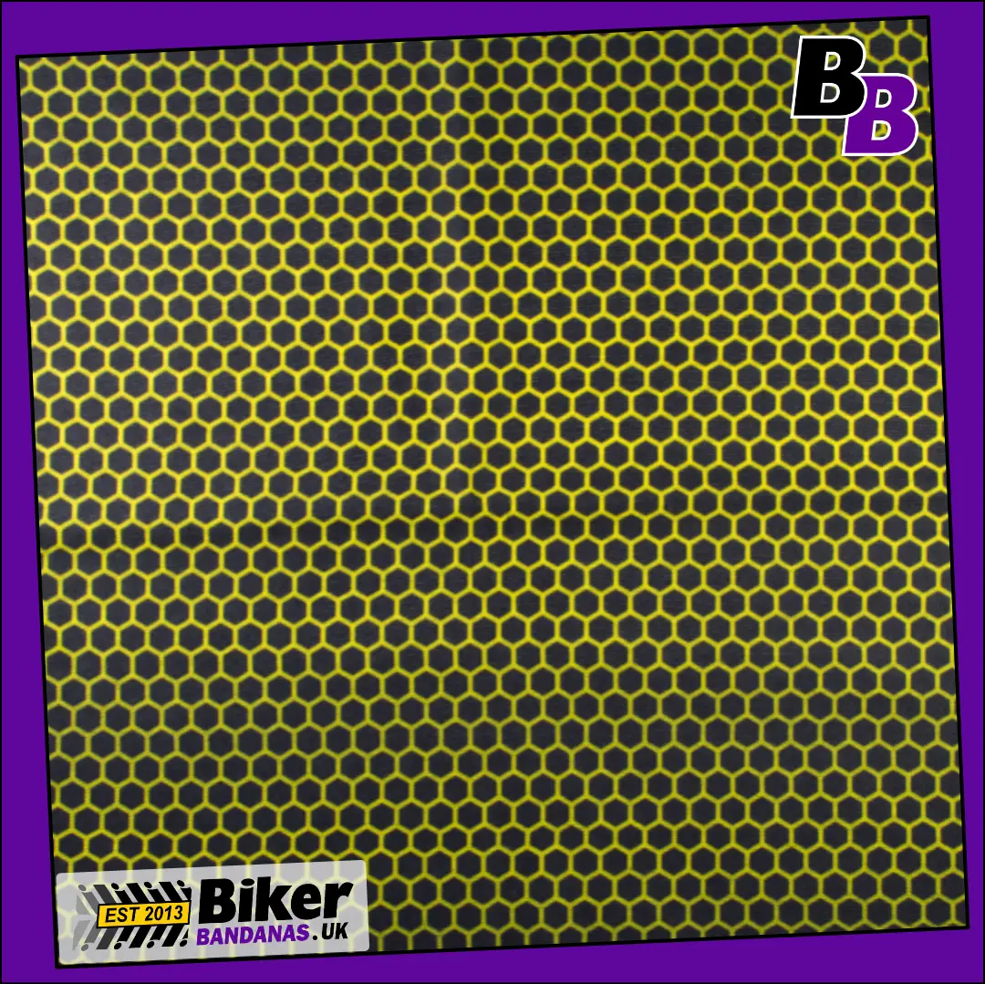 Closeup photo of Fading Lime Green Mesh on Black Neck Tube Bandana / Neck Gaiter / Face Mask / Multifunctional Headwear / Neck Warmer