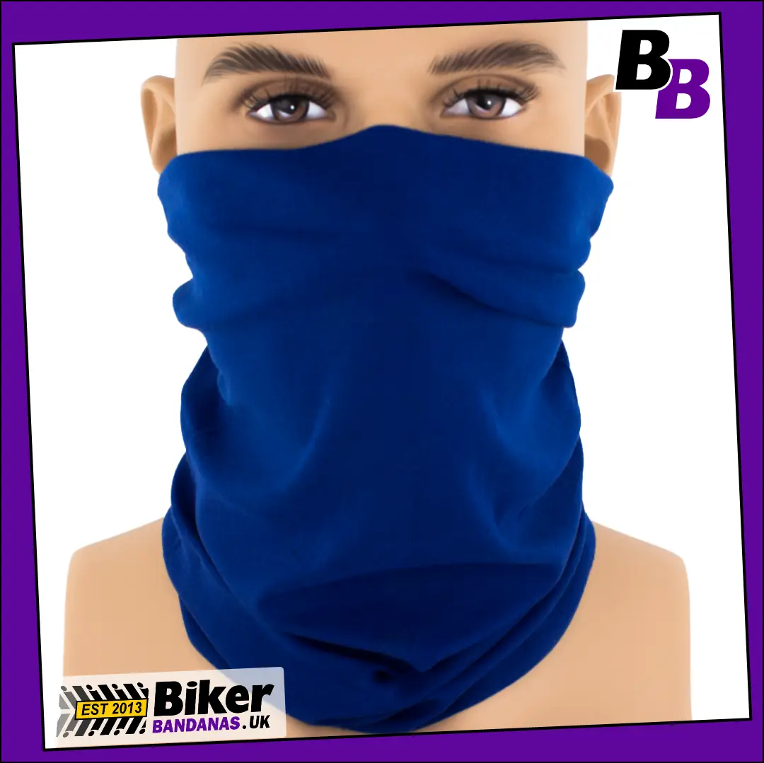 Plain Royal Blue Neck Tube Bandana / Face Mask / Neck Gaiter