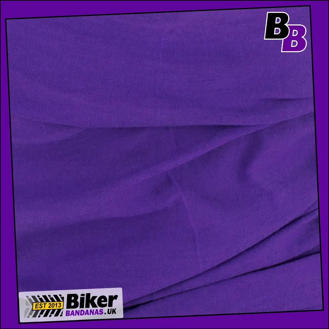 Closeup Photo of Plain Dark Mauve Lilac Neck Tube Bandana / Face Mask / Neck Gaiter